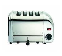 Grille-pain électrique Dualit pour 4 tranches - Gris poli - 2200 Watt