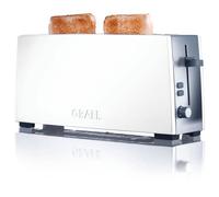Grille-pain électrique - GRAEF TO91 - 2 tranches - 880W - Blanc inox