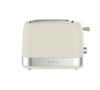 Grille-pain électrique - TERRAILLON - SUNRISE - 2 fentes, 1050W, 7 niveaux de puissance, crème