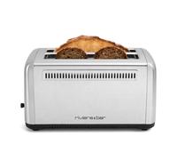 Grille pain électrique Toaster Inox 2 fentes Extra-Longues Riviera&Bar