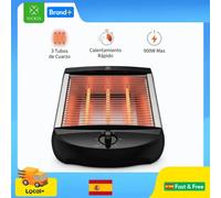 Grille-pain électrique WOOX 4 tranches, 900 W, chauffe-pain rapide, 3 tubes chauffants en quartz pour un chauffage large et rapide, 5 niveaux de brunissage avec minuterie mécanique, minuterie avec noi