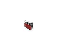 Cecotec Grille-pain Vertical 2 Fentes Longues Toastin' Time 1500 Rouge. 1500 W, 4 Tranches de Pain, Fente Large de 3,8 cm, Support pour Petits Pains et Bac à Miettes, Acier Inoxydable et Rouge