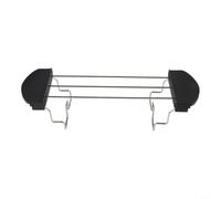 Grille-pain en acier inoxydable pour grille-pain à 4 tranches à fente longue - Support à sandwich résistant à la chaleur Gris (noir)