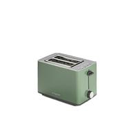 Tognana Grille-pain en porcelaine Iridea sans fil, double prise, avec pince à pain – vert sauge
