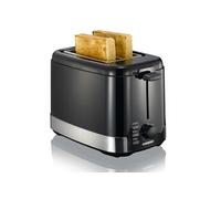 Melissa Grille-pain et chauffe-sandwich 16140148 – 2 tranches 800W réglable – Acier inoxydable Noir