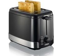 Melissa Grille-pain et chauffe-sandwich 16140148 – 2 tranches 800W réglable – Acier inoxydable Noir