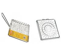 Grille pain fer étamé avec manche repliable pour gainière a gaz MARQUE IBILI onforme]