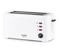 Grille-pain Flama 948FL, 1630 W, thermostat réglable à 6 positions, 2 fentes longues et extra larges, fonctions de réchauffage et de décongélation Blanc G
