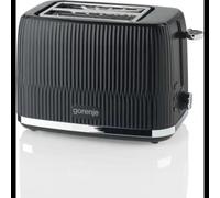 Grille-pain Gorenje T850DPB 2 tranches 850W boîtier plastique noir avec câble 0,8m 204x174mm