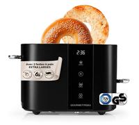 Grille-pain GOURMETmaxx 2 fentes courtes 800 W noir avec écran tactile
