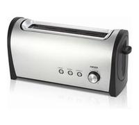 Grille-pain HAEGER Desayuno - 1000W en acier inoxydable à large ouverture Gris G