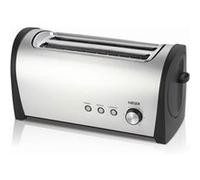 Haeger Grille-pain DESAYUNO PLUS – 1400 W, acier inoxydable, 2 ouvertures larges, Gris G