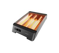 Cecotec - Grille Pain Horizontal Touch NiceSlice Touch - 3 Résistances, 1000W, Tous Types de Pain ou de Pâtisseries, Finition en Acier Ioxydable, 6 Niveaux de Grillage, 6 Réglages de Grillage