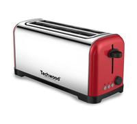 TGPI-4025 Grille Pain Inox Brossé Coloris Rouge