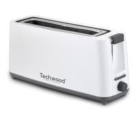 Grille Pain Jumbo Longue et large fente Controle du brunissage Tiroir Ramasse-miettes Blanc 750-900W