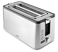 Grille Pain Lacor 69440 Acier Inoxydable 240V 1500W 6 Niveaux 3 Fonctions Double Fente Plateau de Ramassage Argent Inox G