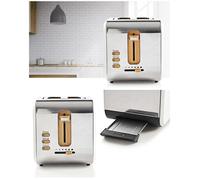 Grille-pain - LIVOO - Rétro Vintage - Blanc - 2 fentes extra-larges - 900W