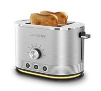 Grille-pain MAGICFOX 2 Fentes 850W Décongélation Réchauffage, Éjection Automatique, Boîtier inox et Lumière LED en bas
