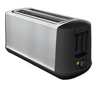 Moulinex Grille-pain 2 fentes longues, Largeur variable, 7 niveaux de dorage, Fonction Arrêt, Mode éco, Décongélation, Réchauffage, Tiroir ramasse-miettes, Subito Select Inox, LS342D10