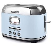 Muse Grille-pain MS-120VB rétro 2 tranches 1000 W 6 niveaux de brunissage Bleu pastel