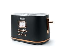 Grille-pain Muse MS-130BC, 2 fentes - décongélation, réchauffage, Tiroir ramasse-miettes amovible, 1000W, Acier inoxydable - Bk