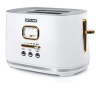 Grille-pain Muse MS-130W, 2 fentes - décongélation, réchauffage, Tiroir ramasse-miettes amovible, 1000W, Acier inoxydable