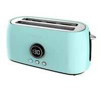 Grille-pain numérique Cecotec ClassicToast 8000 Blue Double Bleu, 2 fentes extra larges et longues Bleu G