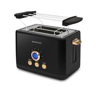 Grille-pain numérique MAGICFOX , 2 Fentes extra larges, 3 Fonctions préréglées, Éjection Automatique, ClassicToast - 840 W- Noir