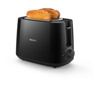 Grille-pain - PHILIPS - HD2581/90 - Toaster noir Daily - 2 fentes - 830W