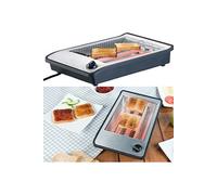 Rosenstein & Söhne – Grille-pain plat 4 tranches 600 W avec minuteur
