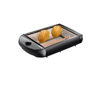 Melissa Grille-pain plat 16140145 – pour toasts, sandwiches et petits pains, cuisson rapide – noir