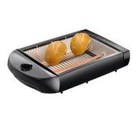 Grille-pain plat avec tiroir ramasse-miettes amovible,600 W 16140145 Noir