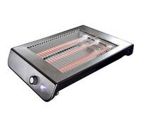 Grille-pain plat avec trois tubes de quartz Gastronoma 18140002 RVS-Noir RVS-Noir