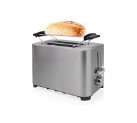 Grille-pain Princess Steel Toaster 2-850 W - Fonctions décongélation, annulation, réchauffage - Support à viennoiseries