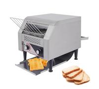 Grille-pain professionnel, grille-pain à convoyeur commercial, machines à pain grillé 2200 W, 300 tranches par heure, vitesse et température réglables, pour restaurants