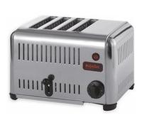 Grille-Pain Professionnel Inox 4 Tranches - Pujadas - - Acier inoxydable370 x210x230mm