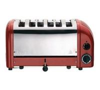 Grille Pain Professionnel Inox Finition Rouge 6 Tranches Dualit 9 G