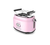 Grille pain Retro - 2 fentes - avec grille Chauffante - Rose