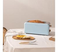 Grille-pain rétro - Create - 1500W - Fentes larges - 6 niveaux - Sécurité automatique