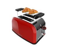 Grille-pain Rouge Inox 2 Fentes 850W Vertical
