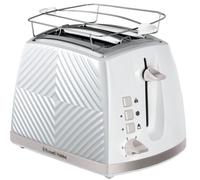 Grille-pain - RUSSELL HOBBS - GROOVE 2S - Blanc - 2 tranches - 2 emplacements