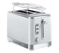 Grille-pain - RUSSELL HOBBS - Inspire Blanc - 1050 W - Fentes extra larges - Technologie Lift'n Look, réchauffage, décongélation