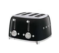 Smeg Grille-Pain 4 tranches TSF03 noir 2x 6 niveaux de brunissement