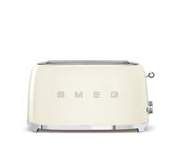Grille-pain SMEG 4 tranches Crème - TSF02CREU - 6 niveaux de brunissement - programmes préréglés