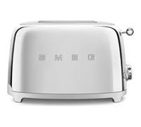 Smeg Grille-pain TSF01 Vintage années 50 2 fentes 950 W Chrome