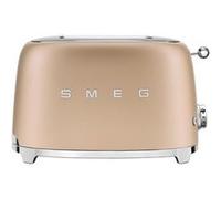 Grille-pain Smeg TSF01 2 fentes Toaster Or Or mat H