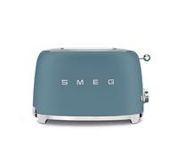 Smeg Grille-pain TSF01SBMEU 2 fentes 950 W 6 niveaux Décongélation et Bagel Bleu orage mat