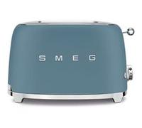 Smeg Grille-pain TSF01SBMEU 2 fentes 950 W 6 niveaux Décongélation et Bagel Bleu orage mat