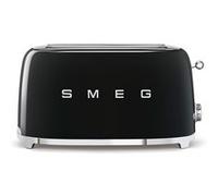 Smeg Grille-pain 4 tranches TSF02 noir LxHxP 41x20,8x21,5cm