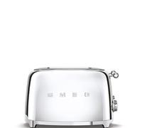 Smeg Grille-pain TSF03SSEU 4 fentes 4 tranches Vintage Années 50 Chromé